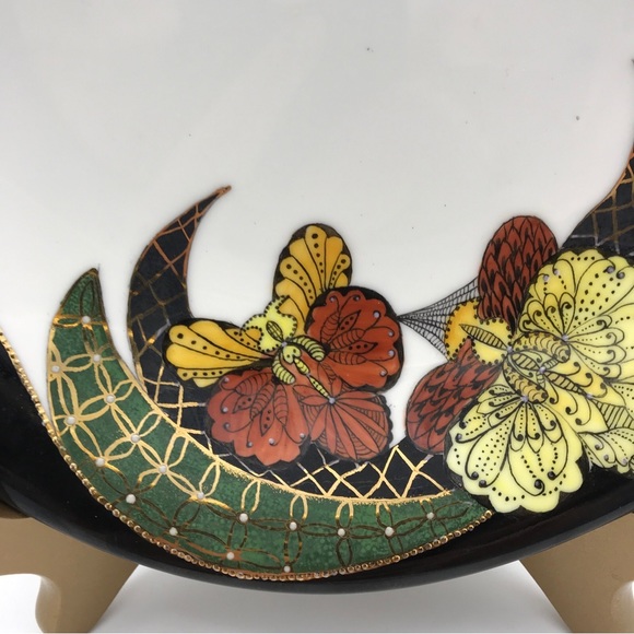 VILLEROY & BOCH RARE! Unique ! Dessert bowl ART NOVEAU Signed by Hannelore Paul - Picture 2 of 5